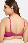 Zivame True Curv Double Layered Non Wired 3/4th Coverage Super Support Bra - Raspberry Radiance — thumbnail 2